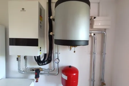 Вилла с тепловыми насосами Mycond Split BeeHeat MHS-N14BH/MHS-U14BH