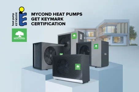 Бытовые тепловые насосы Mycond получили сертификат Keymark!